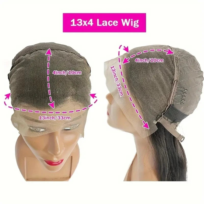 4# Chocolate Brown Short Bob Deep Wave 13x4 HD Transparent Pre-pluck Lace Front Wig Human Hair Brazilian Colored Brown Bob Wig