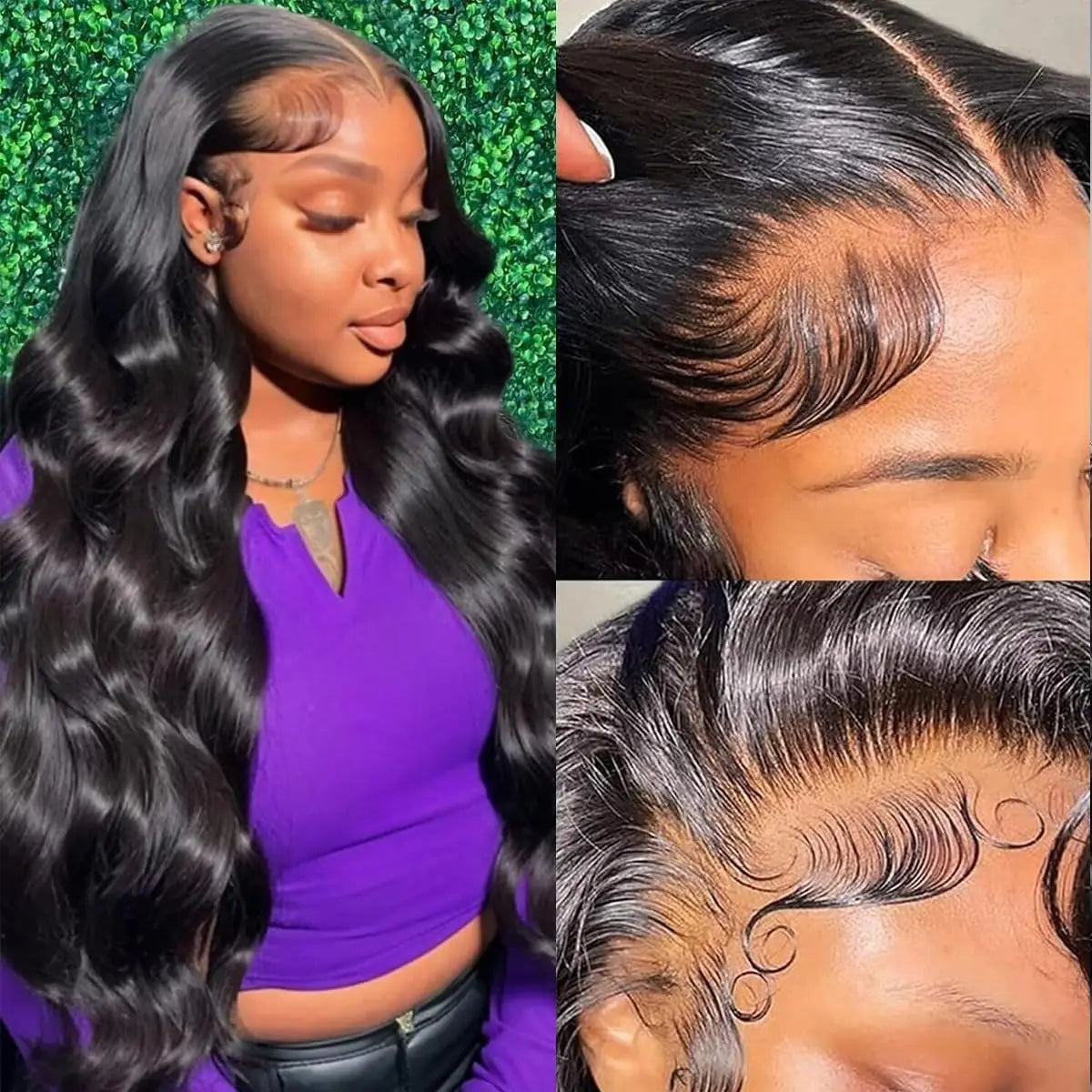 13x4 HD Transparent Lace Front Human Hair Wigs Body Wave Brazilian Virgin Human Hair Lace Front Wigs Pre Plucked with Baby Hair