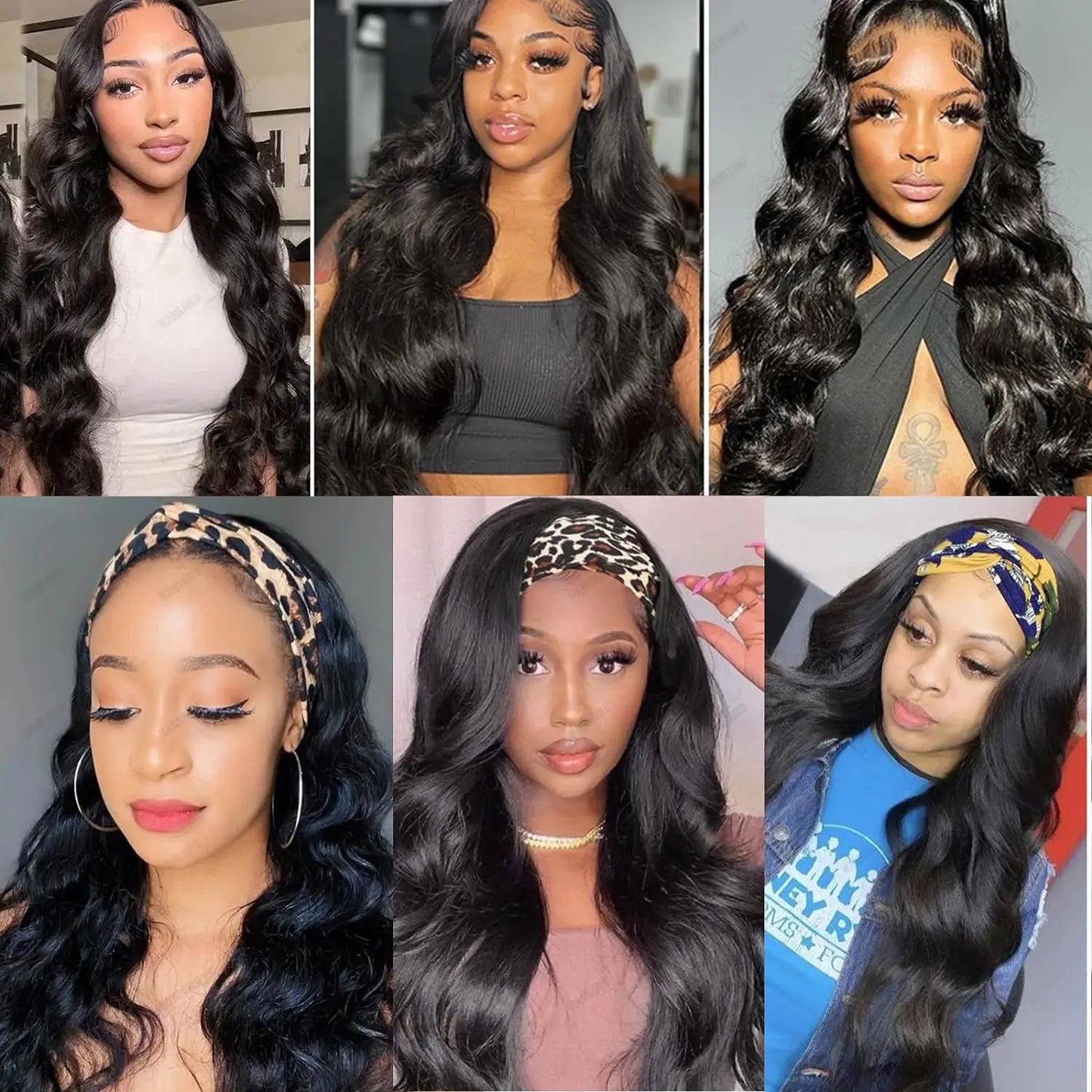 YIJIMEI  100%  Human Hair, 250% Density Glueless HD Transparent Lace Front Wigs   (16-32 Inch)  13x4 Body Wave Lace Front Wigs