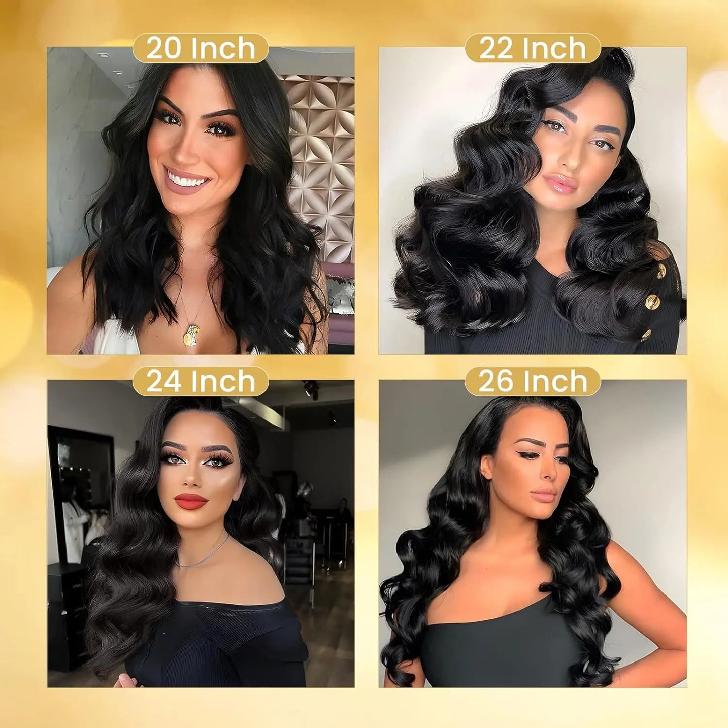 YIJIMEI  100%  Human Hair, 250% Density Glueless HD Transparent Lace Front Wigs   (16-32 Inch)  13x4 Body Wave Lace Front Wigs
