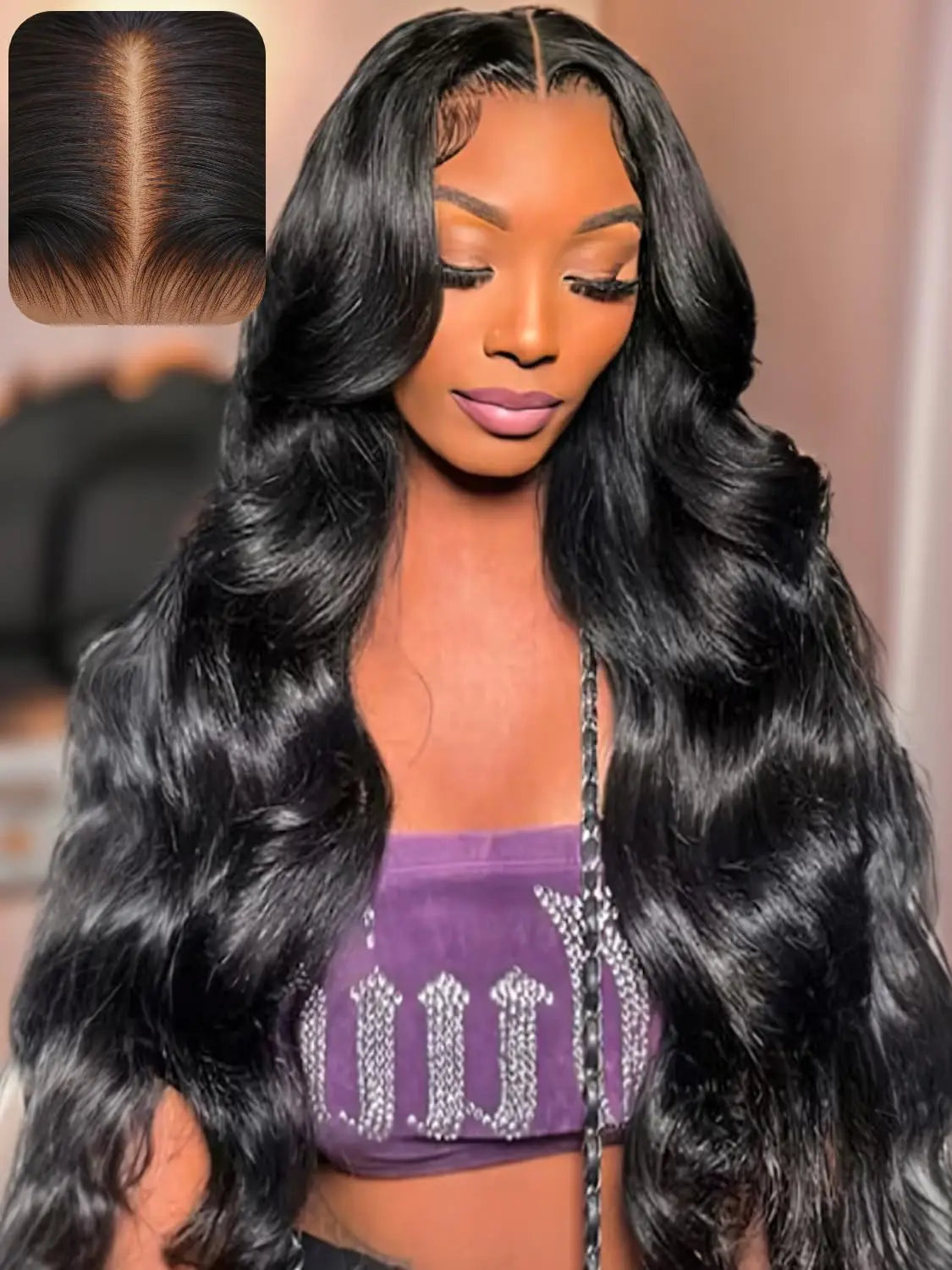 YIJIMEI  100%  Human Hair, 250% Density Glueless HD Transparent Lace Front Wigs   (16-32 Inch)  13x4 Body Wave Lace Front Wigs