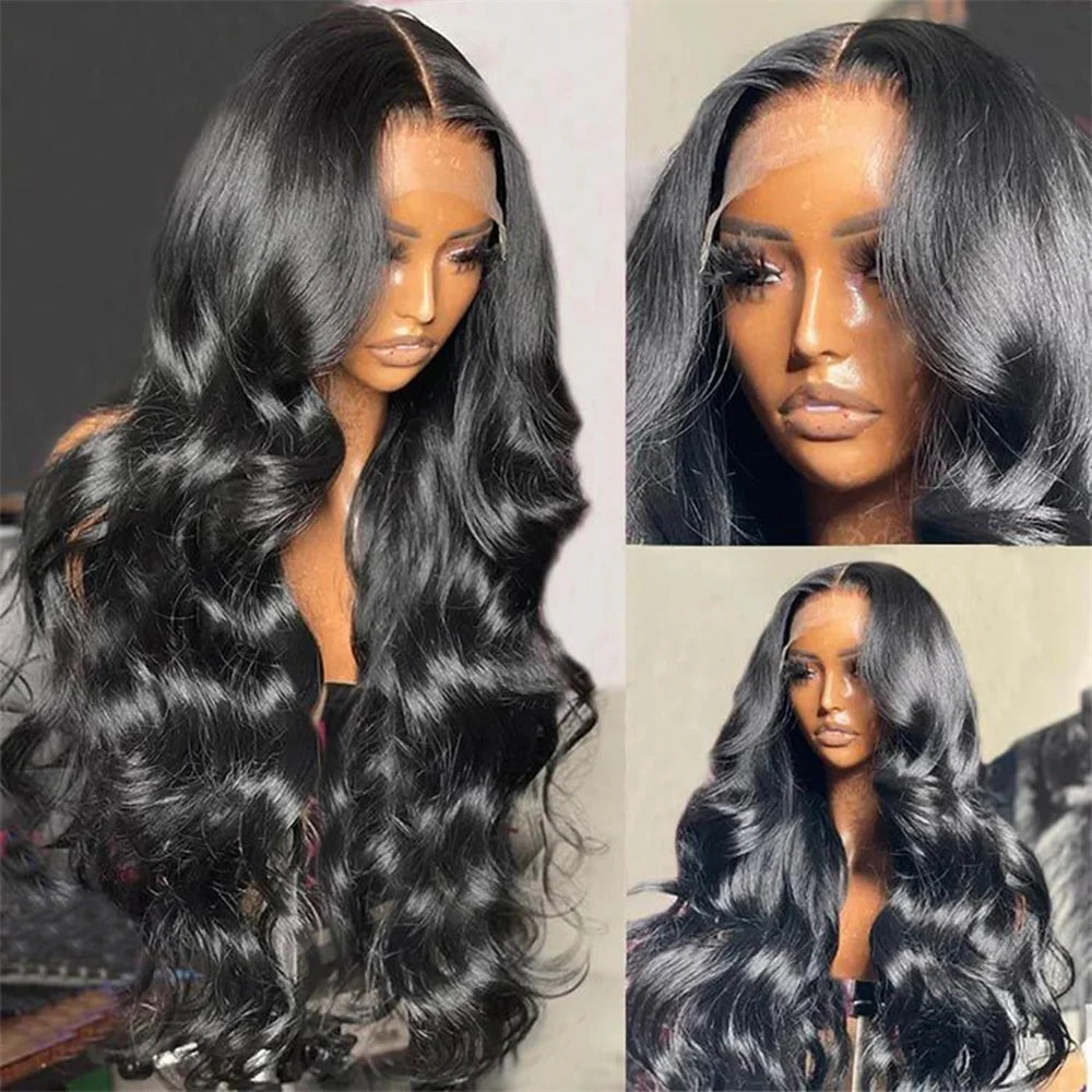 Lace Front Wigs Human Hair Pre Plucked 360 Body Wave HD Transparent Lace Front Wig Human Hair for Women Glueless Wigs Brazilian