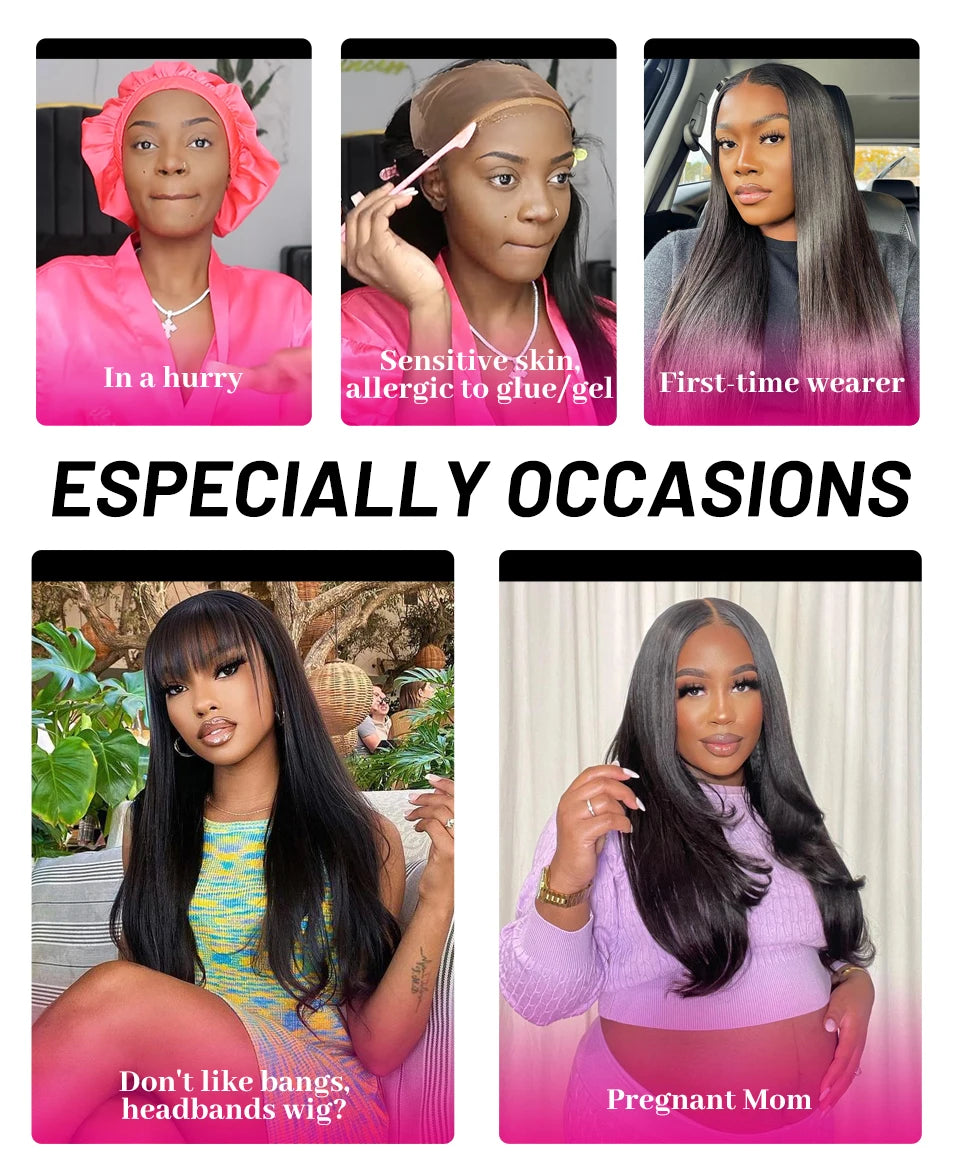 ISEE Hair Pre Bleached Knots Body Wave Wig Wear And Go Glueless Human Hair Wig 6X4 HD Lace Front Wig Pre Cut PrePlucked